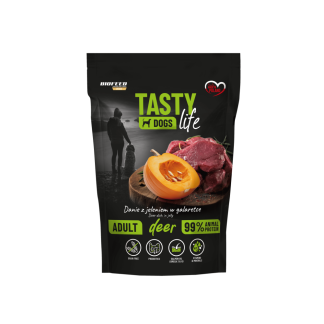 Tasty Dogs Life Jeleń 90% – влажный корм для собак в форме желе, 500 г